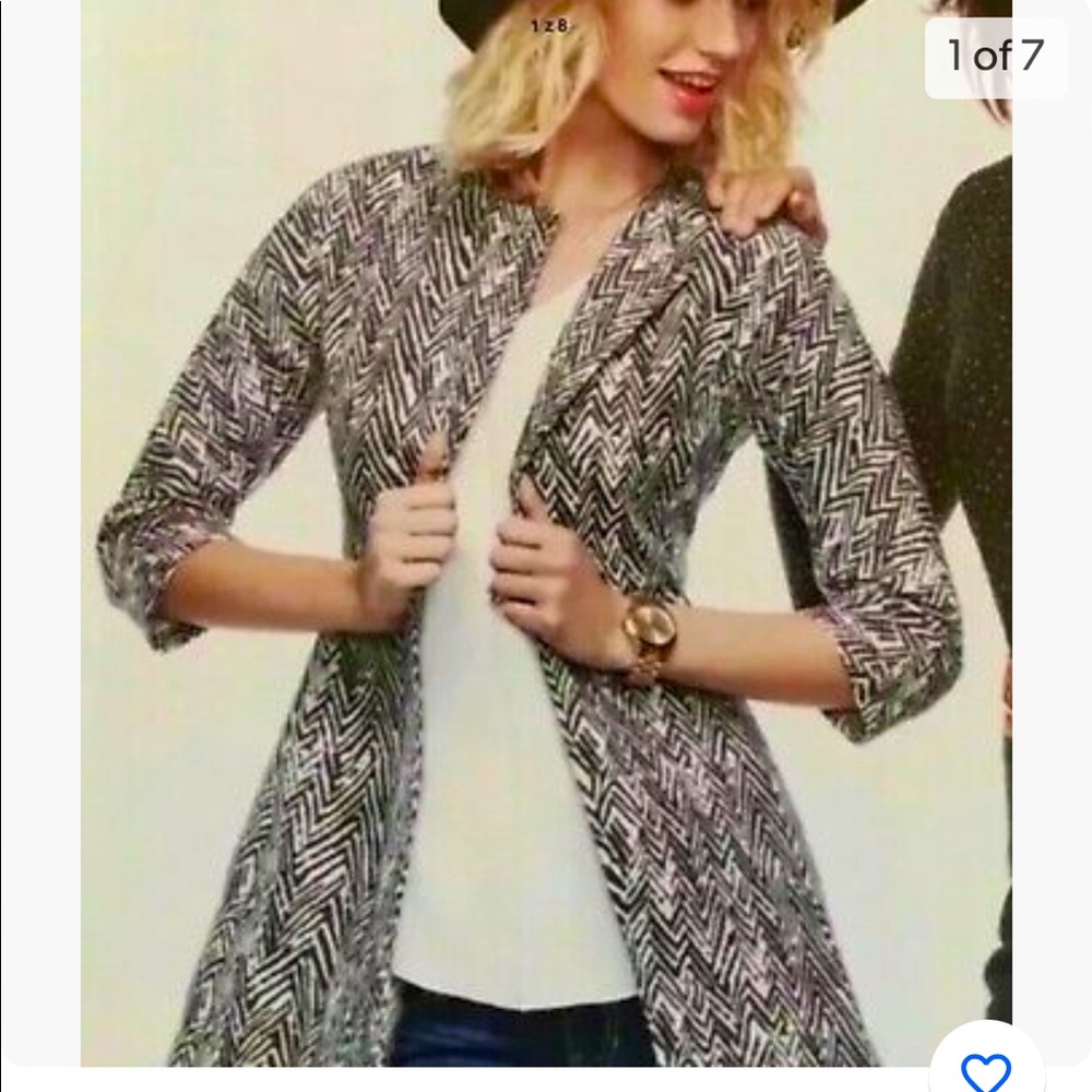 CAbi jacket/blazer zig-zag pointe size small